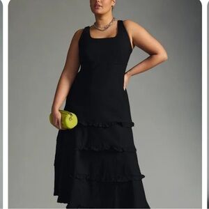 The Blythe Square-Neck Tiered Dress